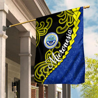 Federated States Of Micronesia FSM Garden Flag Pacific Islander Tribal Swirl Geometric Pattern