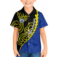 Federated States Of Micronesia FSM Hawaiian Shirt Pacific Islander Tribal Swirl Geometric Pattern