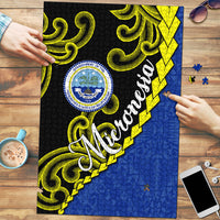 Federated States Of Micronesia FSM Puzzle Pacific Islander Tribal Swirl Geometric Pattern