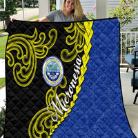 Federated States Of Micronesia FSM Quilt Pacific Islander Tribal Swirl Geometric Pattern