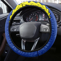 Federated States Of Micronesia FSM Steering Wheel Cover Pacific Islander Tribal Swirl Geometric Pattern
