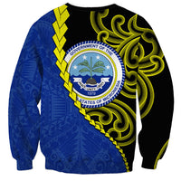Federated States Of Micronesia FSM Sweatshirt Pacific Islander Tribal Swirl Geometric Pattern