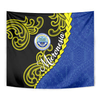 Federated States Of Micronesia FSM Tapestry Pacific Islander Tribal Swirl Geometric Pattern