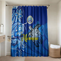 Micronesia Sea Turtle Bathroom Set Federated States Of Micronesia Tribal Floral Pattern