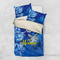 Micronesia Sea Turtle Bedding Set Federated States Of Micronesia Tribal Floral Pattern