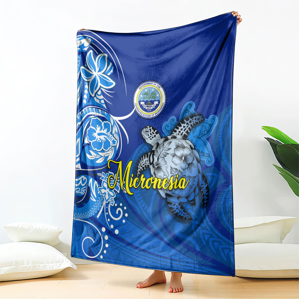 Micronesia Sea Turtle Blanket Federated States Of Micronesia Tribal Floral Pattern