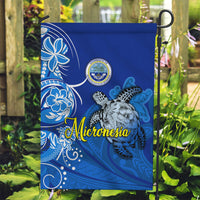 Micronesia Sea Turtle Garden Flag Federated States Of Micronesia Tribal Floral Pattern