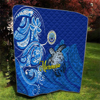 Micronesia Sea Turtle Quilt Federated States Of Micronesia Tribal Floral Pattern