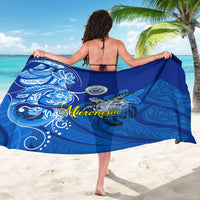 Micronesia Sea Turtle Sarong Federated States Of Micronesia Tribal Floral Pattern