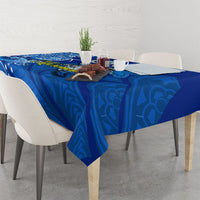 Micronesia Sea Turtle Tablecloth Federated States Of Micronesia Tribal Floral Pattern