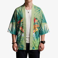 Personalized Polynesia 50th Birthday Kimono Vintage Hawaiian Floral Ukulele Tropical Sunset Art TS04 - Polynesian Pride