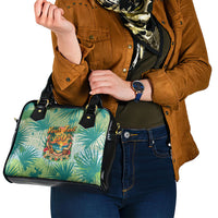 Personalized Polynesia 50th Birthday Shoulder Handbag Vintage Hawaiian Floral Ukulele Tropical Sunset Art TS04 - Polynesian Pride