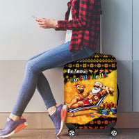 Tropical Christmas In July Santa Claus Luggage Cover Festive Hawaiian With Beach Reindeer Sleigh