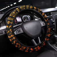 Tropical Christmas In July Santa Claus Steering Wheel Cover Festive Hawaiian With Beach Reindeer Sleigh