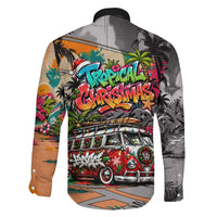 Tropical Christmas In July Candy Cane Surf Family Matching Puletasi and Hawaiian Shirt Vibrant Street Art Beach Graffiti Graphic TS04 - Polynesian Pride