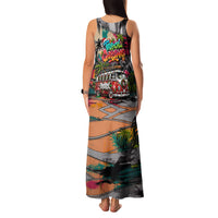 Tropical Christmas In July Candy Cane Surf Family Matching Tank Maxi Dress and Hawaiian Shirt Vibrant Street Art Beach Graffiti Graphic TS04 - Polynesian Pride