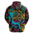 Pineapple Skull Hoodie Sumer Time TS04 Multicolor - Polynesian Pride