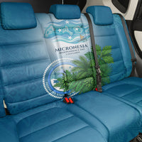 Micronesia Independence Day Back Car Seat Cover FSM Patriotic Pacific Island Nan Madol Ruins Seabird Tropical