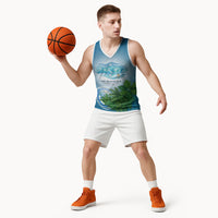 Micronesia Independence Day Basketball Jersey FSM Patriotic Pacific Island Nan Madol Ruins Seabird Tropical