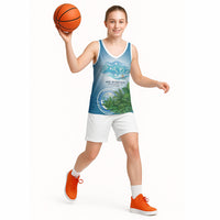 Micronesia Independence Day Basketball Jersey FSM Patriotic Pacific Island Nan Madol Ruins Seabird Tropical