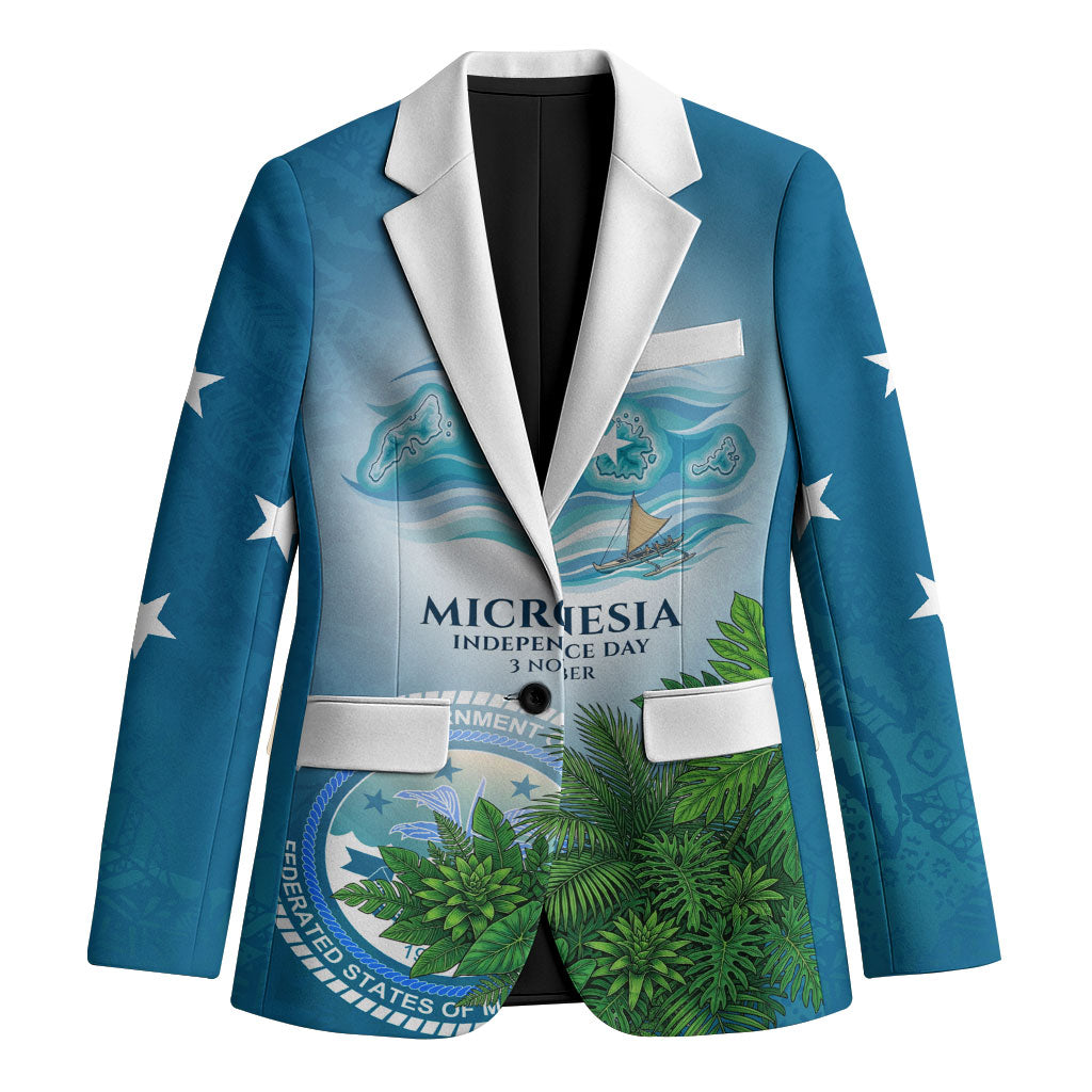 Micronesia Independence Day Blazer FSM Patriotic Pacific Island Nan Madol Ruins Seabird Tropical