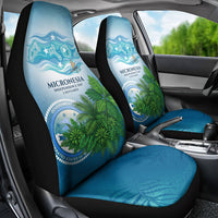 Micronesia Independence Day Car Seat Cover FSM Patriotic Pacific Island Nan Madol Ruins Seabird Tropical