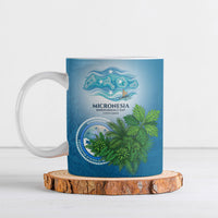 Micronesia Independence Day Ceramic Mug FSM Patriotic Pacific Island Nan Madol Ruins Seabird Tropical