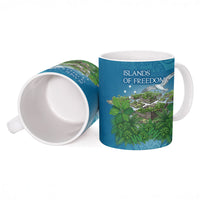 Micronesia Independence Day Ceramic Mug FSM Patriotic Pacific Island Nan Madol Ruins Seabird Tropical
