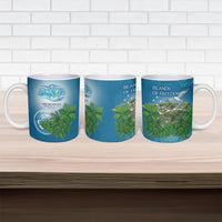 Micronesia Independence Day Ceramic Mug FSM Patriotic Pacific Island Nan Madol Ruins Seabird Tropical