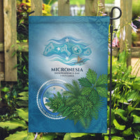 Micronesia Independence Day Garden Flag FSM Patriotic Pacific Island Nan Madol Ruins Seabird Tropical