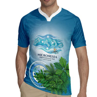 Micronesia Independence Day Rugby Jersey FSM Patriotic Pacific Island Nan Madol Ruins Seabird Tropical