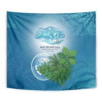 Micronesia Independence Day Tapestry FSM Patriotic Pacific Island Nan Madol Ruins Seabird Tropical