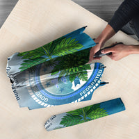 Micronesia Independence Day Umbrella FSM Patriotic Pacific Island Nan Madol Ruins Seabird Tropical