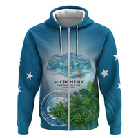 Micronesia Independence Day Zip Hoodie FSM Patriotic Pacific Island Nan Madol Ruins Seabird Tropical