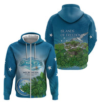 Micronesia Independence Day Zip Hoodie FSM Patriotic Pacific Island Nan Madol Ruins Seabird Tropical