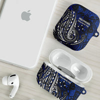 Micronesia Independence Day FSM AirPods Case Tribal Tattoo Pattern Flag Seal Heritage