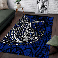 Micronesia Independence Day FSM Area Rug Tribal Tattoo Pattern Flag Seal Heritage