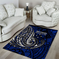 Micronesia Independence Day FSM Area Rug Tribal Tattoo Pattern Flag Seal Heritage