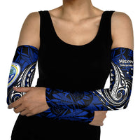 Micronesia Independence Day FSM Arm Sleeves Tribal Tattoo Pattern Flag Seal Heritage TS04 - Polynesian Pride