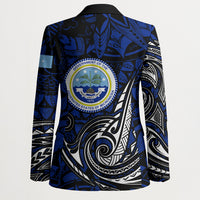 Micronesia Independence Day FSM Blazer Tribal Tattoo Pattern Flag Seal Heritage