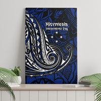 Micronesia Independence Day FSM Canvas Wall Art Tribal Tattoo Pattern Flag Seal Heritage TS04 - Polynesian Pride
