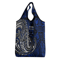 Micronesia Independence Day FSM Grocery Bag Tribal Tattoo Pattern Flag Seal Heritage