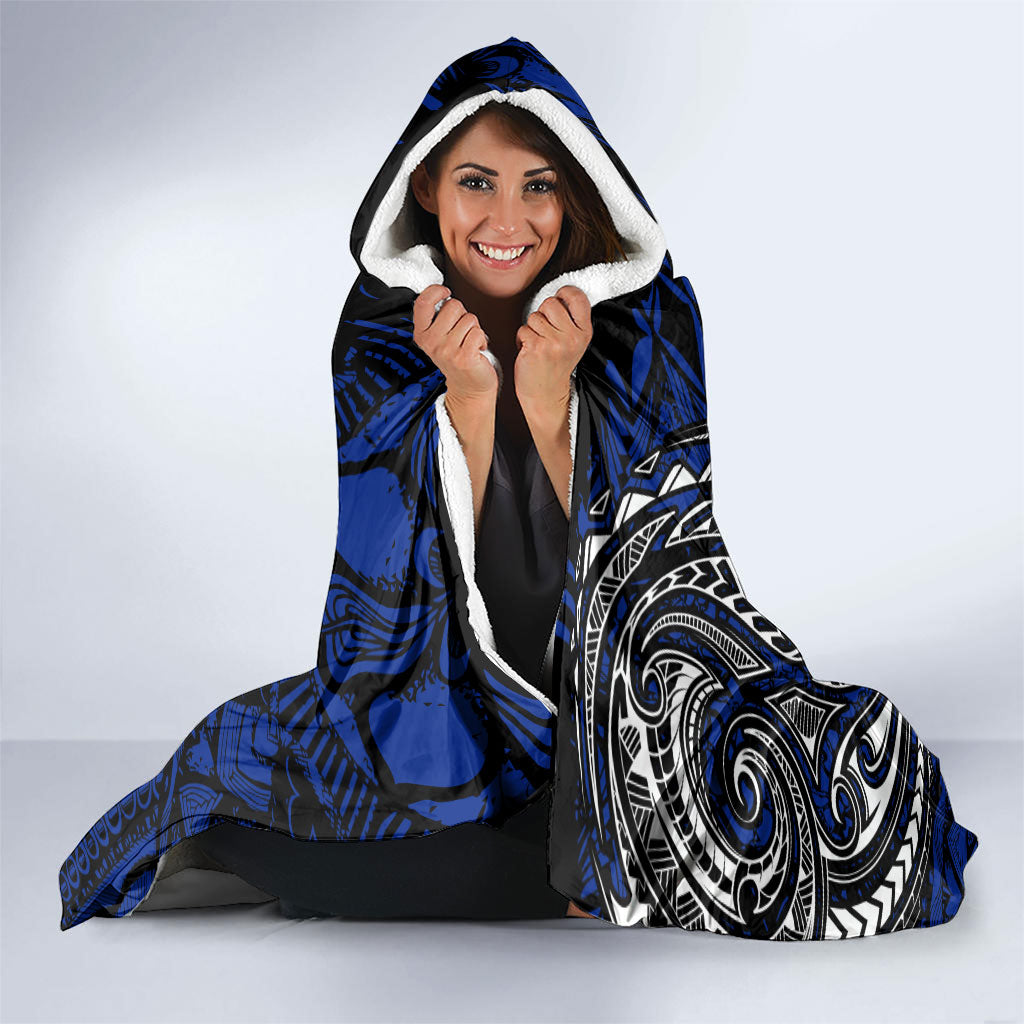Micronesia Independence Day FSM Hooded Blanket Tribal Tattoo Pattern Flag Seal Heritage TS04 - Polynesian Pride
