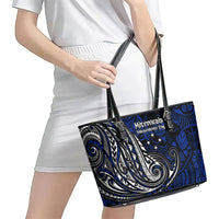 Micronesia Independence Day FSM Leather Tote Bag Tribal Tattoo Pattern Flag Seal Heritage TS04 - Polynesian Pride