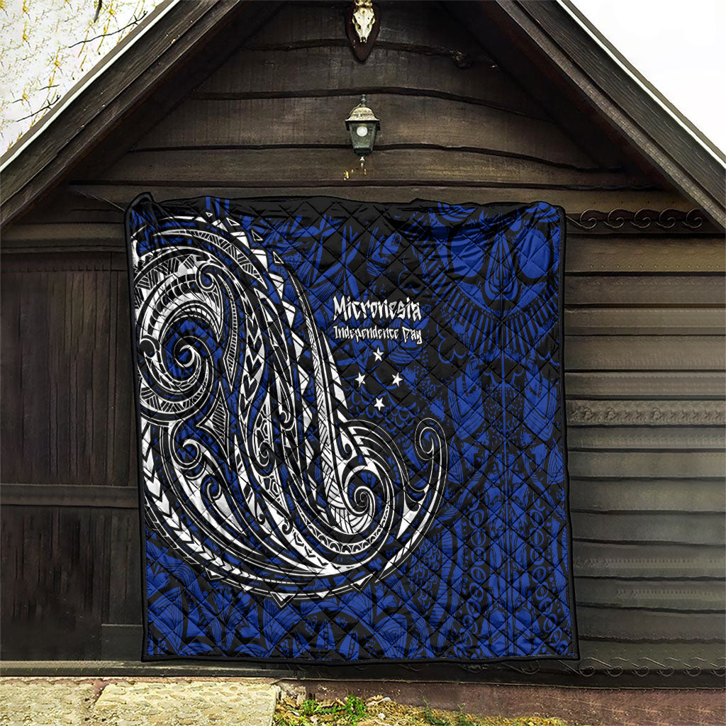 Micronesia Independence Day FSM Quilt Tribal Tattoo Pattern Flag Seal Heritage