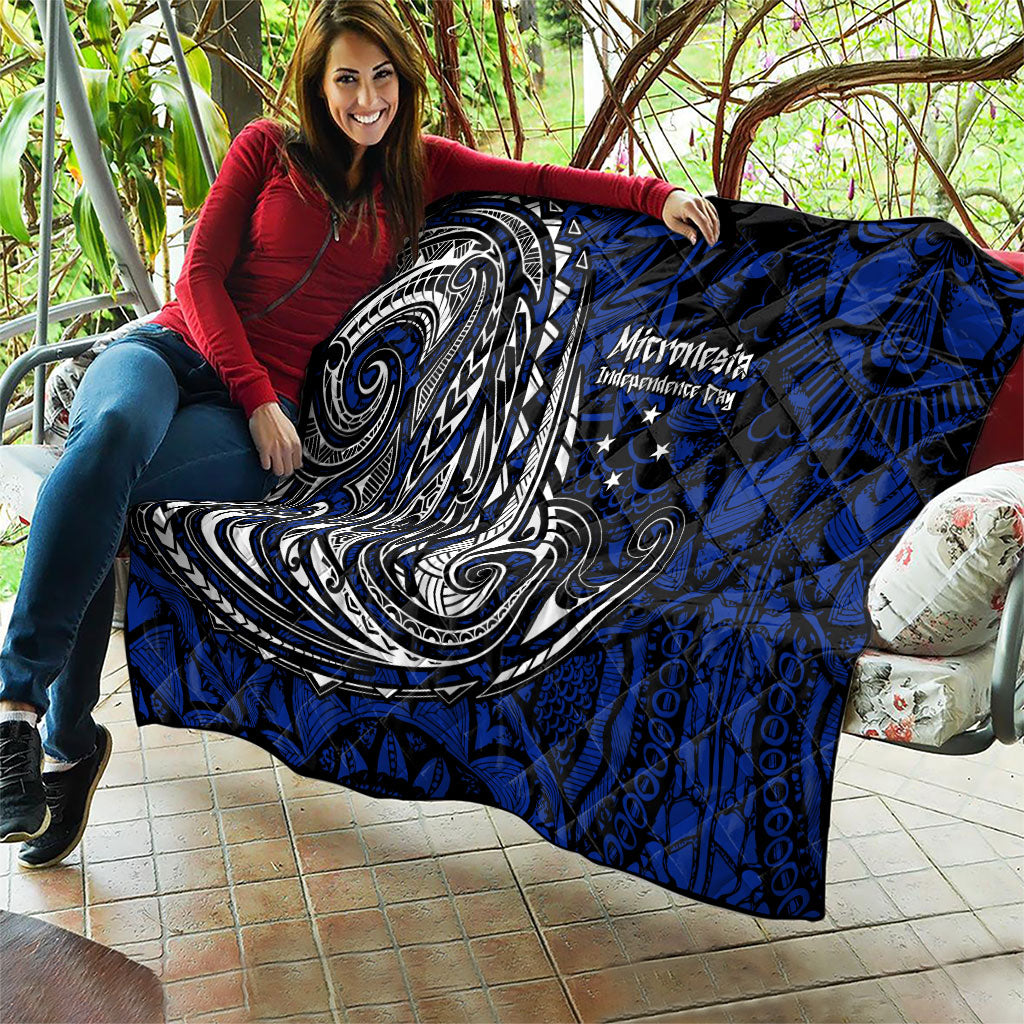 Micronesia Independence Day FSM Quilt Tribal Tattoo Pattern Flag Seal Heritage