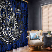 Micronesia Independence Day FSM Window Curtain Tribal Tattoo Pattern Flag Seal Heritage