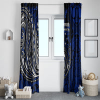 Micronesia Independence Day FSM Window Curtain Tribal Tattoo Pattern Flag Seal Heritage