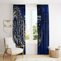 Micronesia Independence Day FSM Window Curtain Tribal Tattoo Pattern Flag Seal Heritage