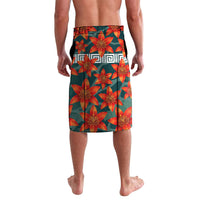 Fiji Taveuni Parrot Lavalava Tropical Waterfall Landscape With Floral Tribal Pattern